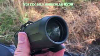 Vortex solo minocular 8x36 for a get home bag optical equipment for reconnaissance surveillance