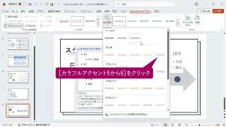 図表のデザインを変更するには（PowerPoint2024）