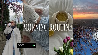 6am spring morning routine 🌸 | productive healthy habits, skincare, pilates class ~aesthetic~