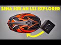 Sena 50R Montage von Bedienteil + Einbau Kopfhörer + Mikrofon am LS2 Explorer MX 701 Helm - deutsch