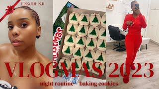 🎄 VLOGMAS 11 | Nightly Skincare Routine Revealed + Baking Christmas Cookies