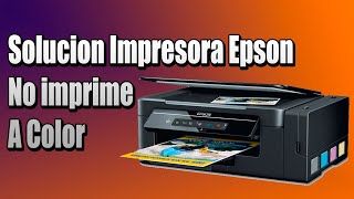 Mi impresora EPSON no imprime a color rojo amarillo azul verde SOLUCION
