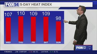 Dangerous Heat Continues To Conquer The Tennessee Valley Tuesday, August 22, 2023