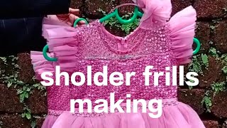 sholder frills making in malayalam