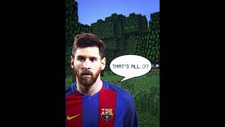 Messi VS Ronaldo in Minecraft 🥶 #shorts #viral #funny #trending