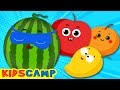🍎🍌10 Little Fruits Song | KidsCamp Nursery Rhymes And Kids Songs