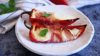 Baconös sajtkrémes paprika | Mindmegette.hu