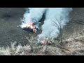 ukrainian fpv drones brutally hunt down and wipe out russian infantry riding motorcycles recklessly