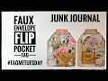 Junk Journal - Faux Envelope Flip Pocket Tag