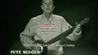 What Did You Learn in School Today (with Lyrics) | Pete Seeger | Tom Paxton