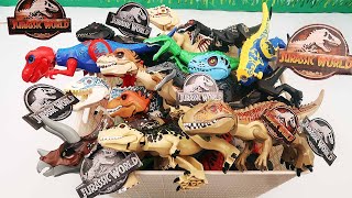 Dinosaur Lego Box! Jurassic World Lego Dinosaur - Tyrannosaurus, Baryonyx, Indominus
