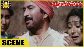 Krishna Supported By Collector Scene || Pachani Samsaram Movie || Krishna, Aamani || Sri Venkateswar