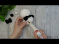 i love pandas very much😍i made myself a panda out of pom poms🐼how to make the perfect pom pom🧶