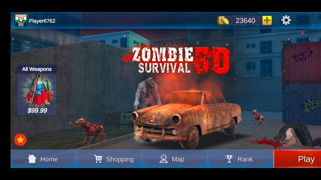 Instaling Zombie Survival Gun 3D - Kolsale