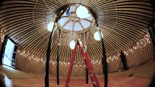 Behind the Scenes: Installation of the Mongolian Yurt