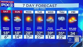 Extreme cold warning with subzero temps in New York and New Jersey