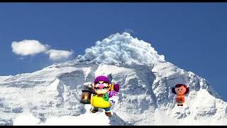 Wario dies in a rock slide on a really tall mountain while pickaxing and cause an  avalanche.ac3