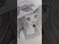 Anime girl drawing