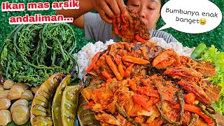 PEDAS KETIR KETIR ‼️IKAN MAS ARSIK ANDALIMAN ,REBUSAN PAKIS LALAPAN PETAI JENGKOL