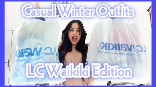 Winter outfit ideas + Hall | أفكار لباس شتاء من LC Waikiki 🛍