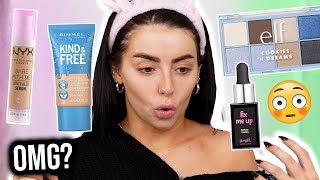 Testing NEW *AFFORDABLE* Drugstore Makeup! (Rimmel, NYX, Barry M..)