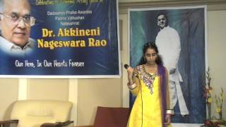 SreeChandana Anumolu performed ANDAME ANANDAM song in presence of ANR in Detroit, USA