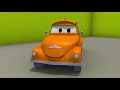 Tom the Tow Truck's Car Wash -  Ben the TRACTOR is Covered With APPLES And EGGS - Trucks cartoons