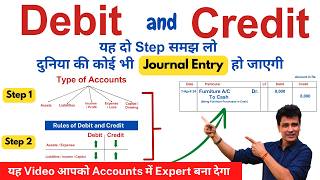 Journal Entries Accounting | Rules of Debit and Credit in Accounts | Golden Rules of Accounts