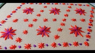 Bangladeshi Traditional Nakshi Katha Stitch #42, Nakshi Kantha Selai Tutorial, नक्षी कंध सिलाई