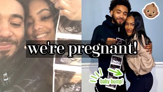 finding out i'm pregnant and surprising my boyfriend *very emotional*