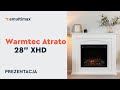 Kominek elektryczny Warmtec Atrato  z wkładem Dimplex XHD 28