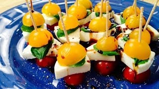 How to make Easy Caprese Skewers