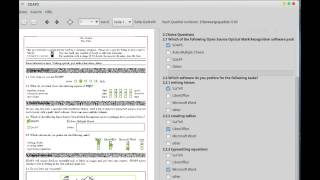 SDAPS Menu - Workflow