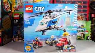 樂高城市組60243警用直升機大追擊，把玩樂高需謹慎啊…… | LEGO City 60243 Police Helicopter Chase | Speed Build and Review