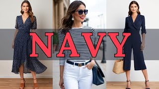 Navy Outfit Ideas for Spring 🌸 | 5 Stylish \u0026 Classy Ways to Wear Navy This Season!