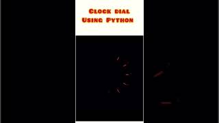 Clock Dial using Python Turtle 🐢#python #youtubeshorts #shorts