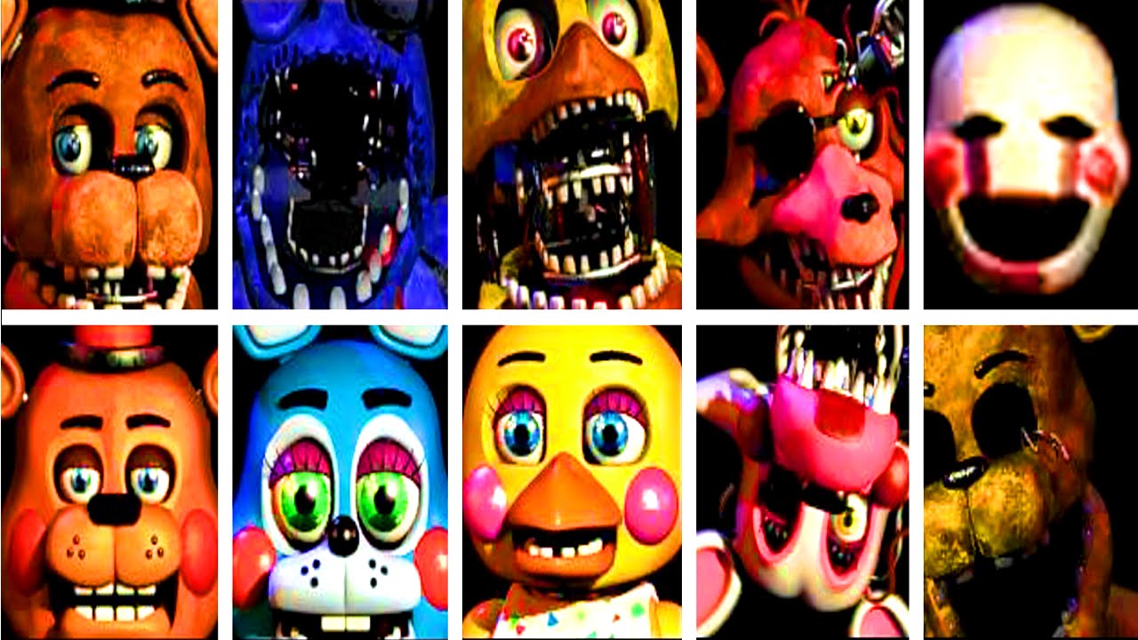 Five Nights At Freddy39s 2 Jumpscares Fnaf 2 All