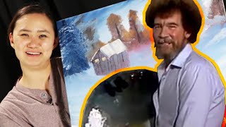 Beginner Painters Try To Paint Like Bob Ross