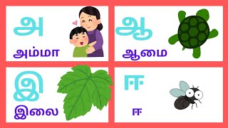 உயிர்எழுத்துக்கள் அஆஇஈ வரிசை/அஆஇஈ முதல் ஃ வரை/Tamil uyir eluthukkal a aa e ee varisai