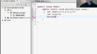 31 -Java Programming Tutorial - Enhanced for Loop Omer GEZER.wmv