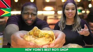 West Indian food New York City | Best Doubles and Aloo Pie | Roti Shops in Little Guyana Queens