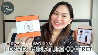 UNBOXING \u0026 RANKING HERMÈS MINIATURE COFFRET | BUY THIS FIRST BEFORE BUYING A FULL BOTTLE!