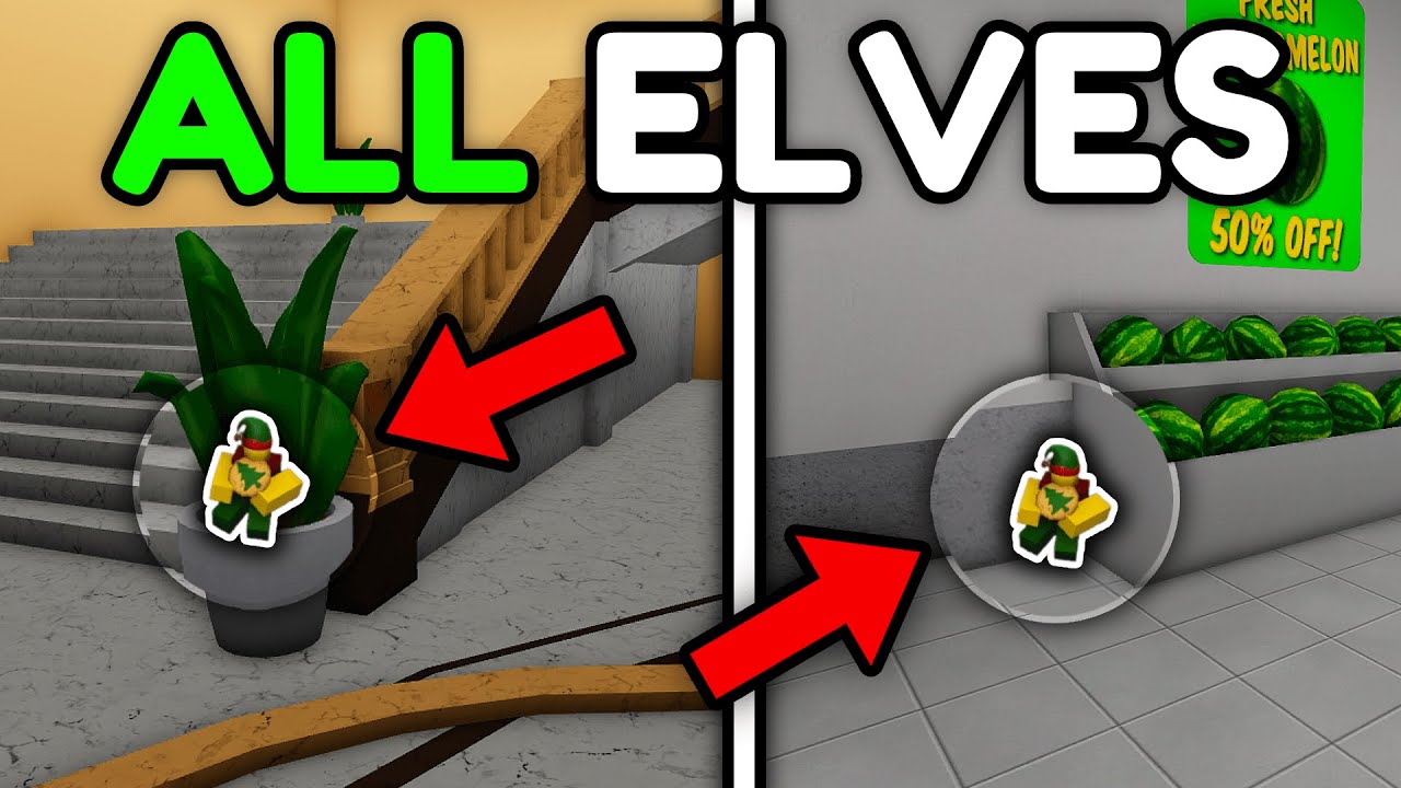 All Bloxburg Elf Locations Elf Hunt 2023 Youtube