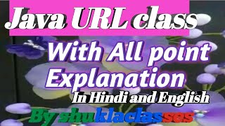 Java url class in Hindi and English||#programmingbyshuklaclasses||#cprogragrammingbyshuklaclasses ,
