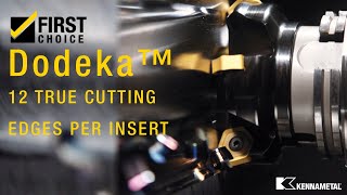 Increase Productivity With 12 True Cutting Edges Per Insert