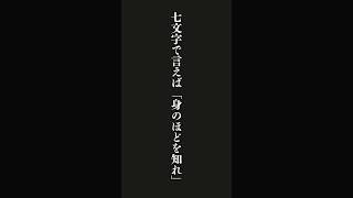 人生に大切なことは、五文字で言えば「上を見るな」・・・徳川家康の名言