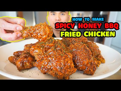 How to make SPICY HONEY BBQ FRIED CHICKEN - EXTRA CRISPY RECIPE How to make SPICY HONEY BBQ FRIED CHICKEN - EXTRA CRISPY RECIPE