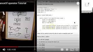 Java 8 OCA (1Z0-808) - instanceof operator (Enthuware sample questions)