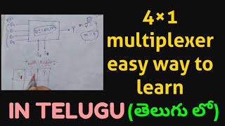 4×1 multiplexer || IN TELUGU|| DIGITAL ELECTRONICS,STLD|| ECET,BTECH,DIPLOMA