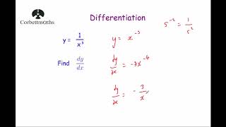 Differentiation after Rearranging - Corbettmaths